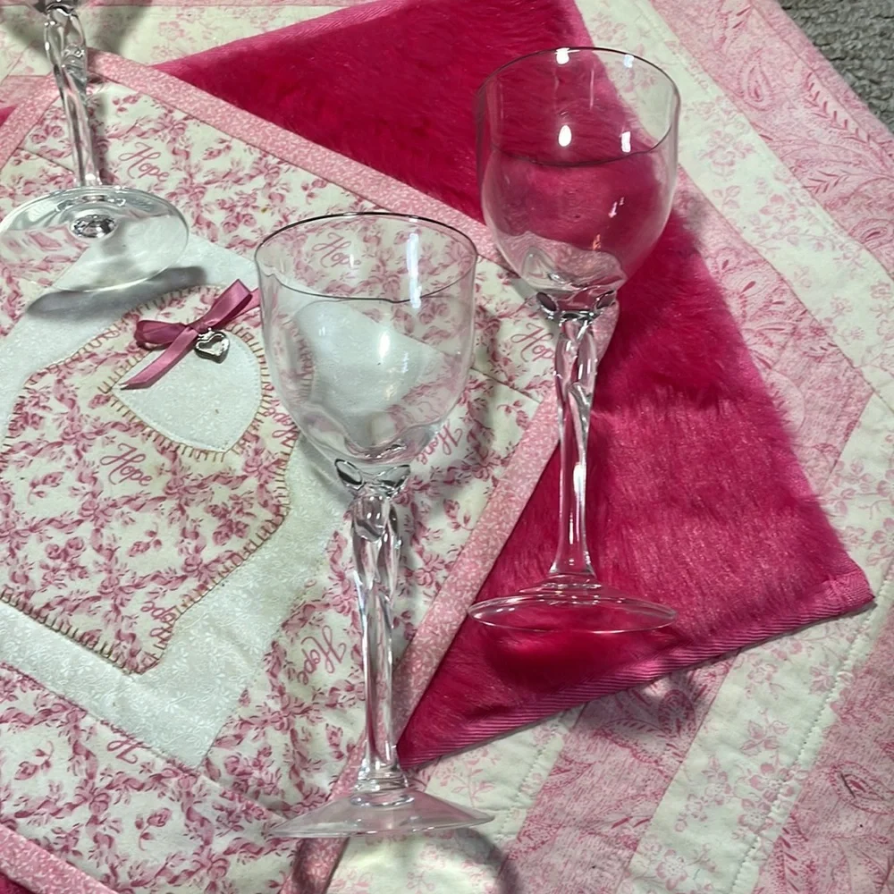 4 Replacements Lenox Expressions Shape Rhythm Wine Glasses - Picture 10 of 10